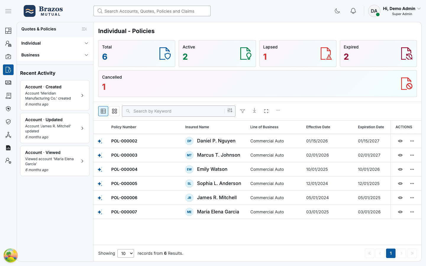 InsureEdge: Individual policies in the headless core.