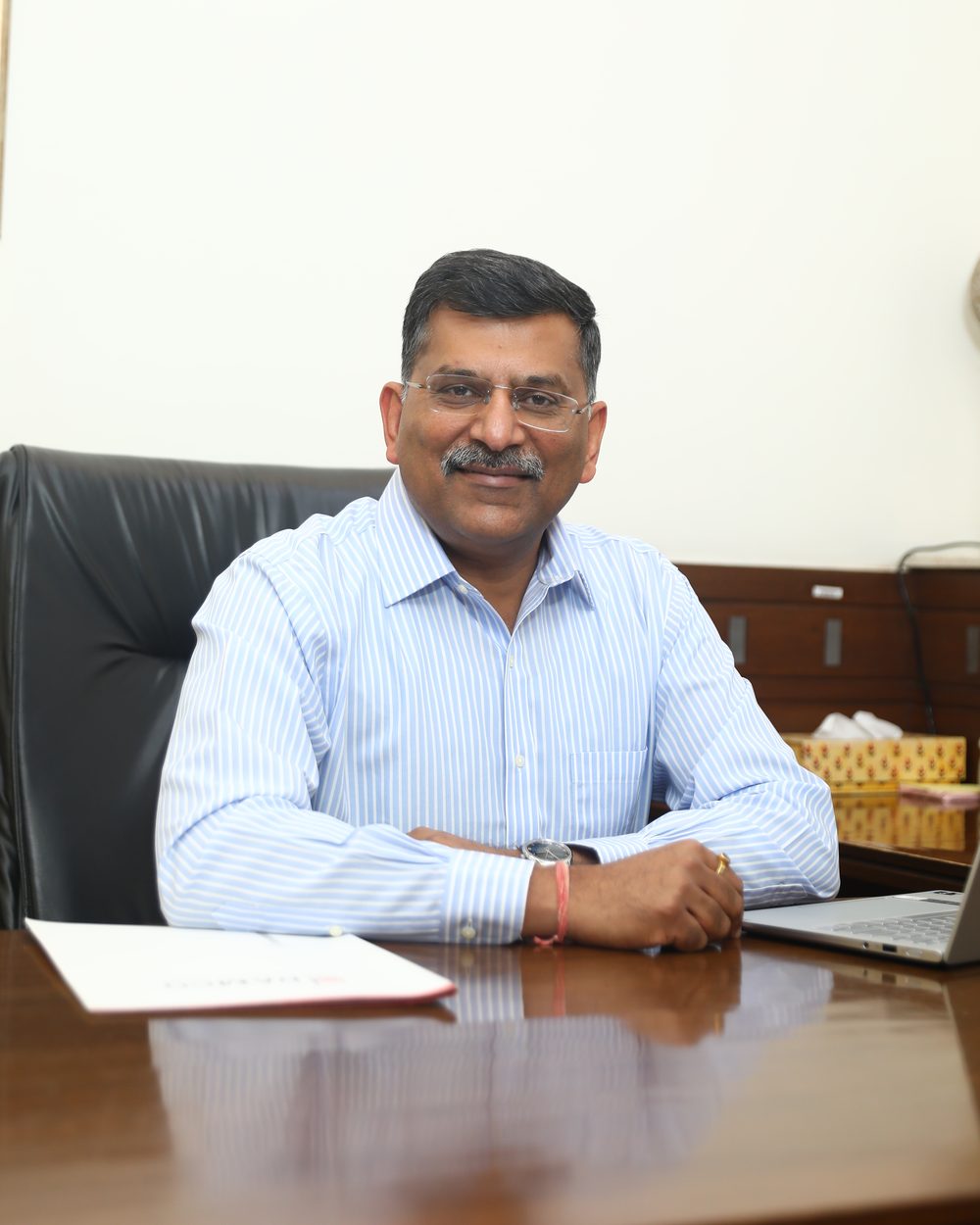 Mohit Gupta at his desk